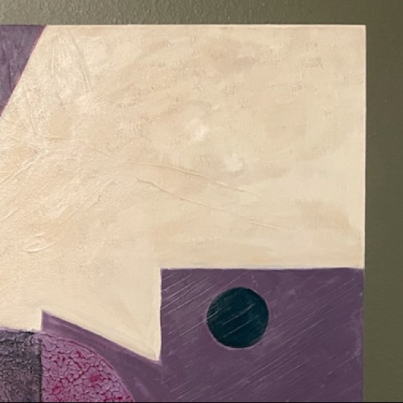 “Square Everywhere” One of a kind Oil Painting - Picture 6 of 9